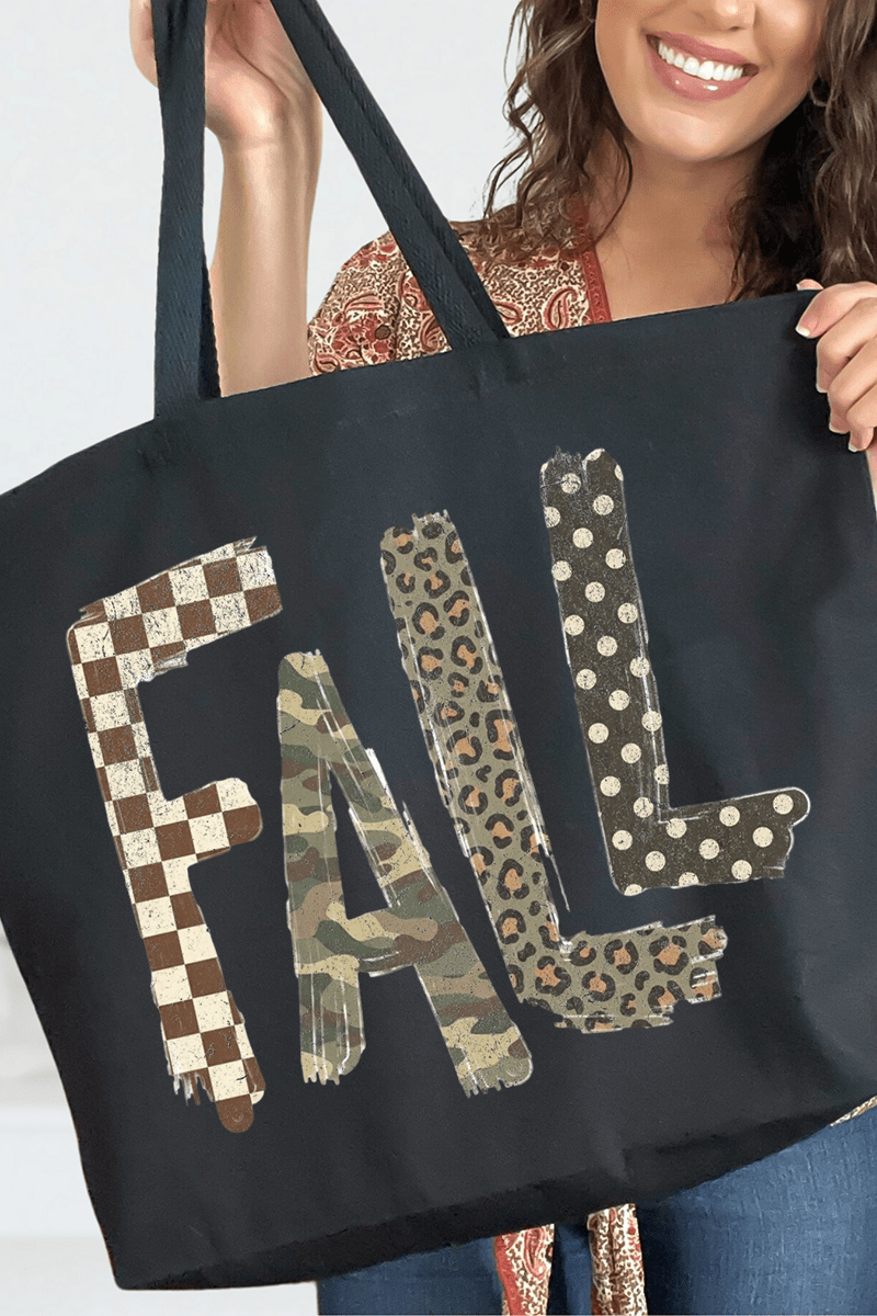 Fall Mashup Canvas Jumbo Tote