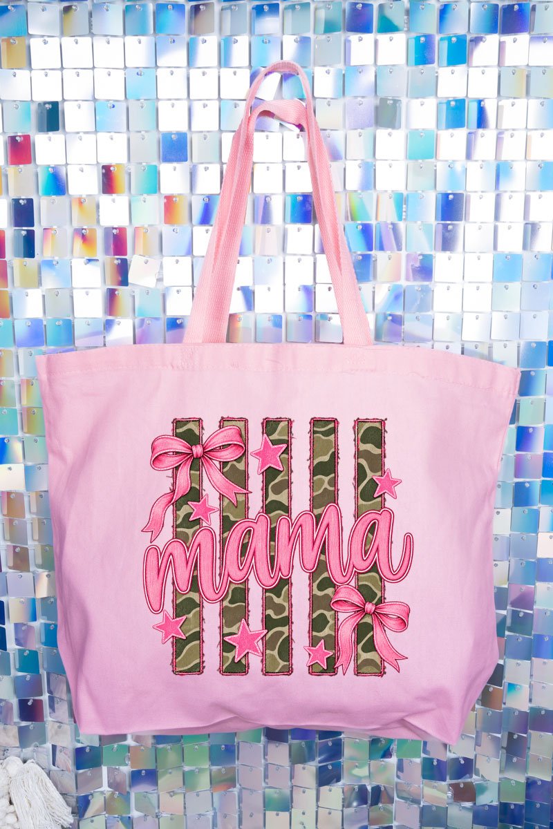 Camo Cutie Mama Canvas Jumbo Tote
