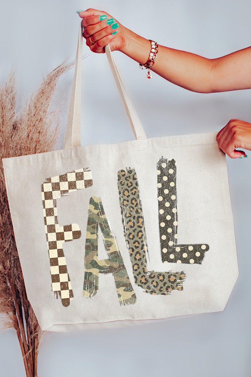 Fall Mashup Canvas Jumbo Tote