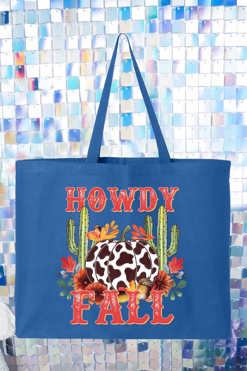 Desert Howdy Fall Canvas Jumbo Tote