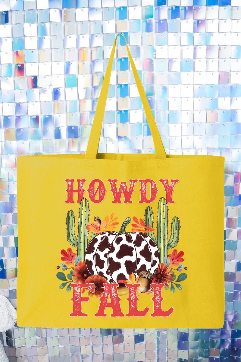 Desert Howdy Fall Canvas Jumbo Tote