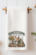 Homesteading Social Club Waffle Kitchen Towel